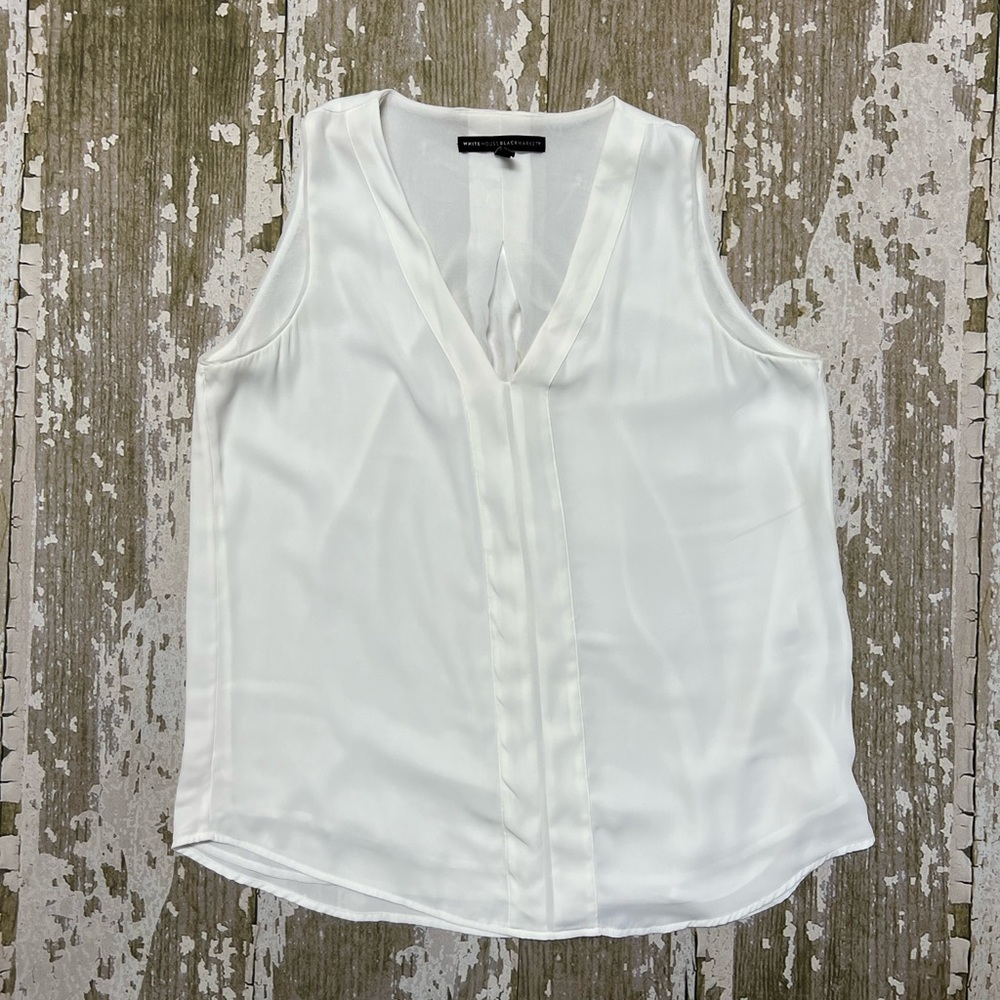 WHBM winter white tank / blouse
